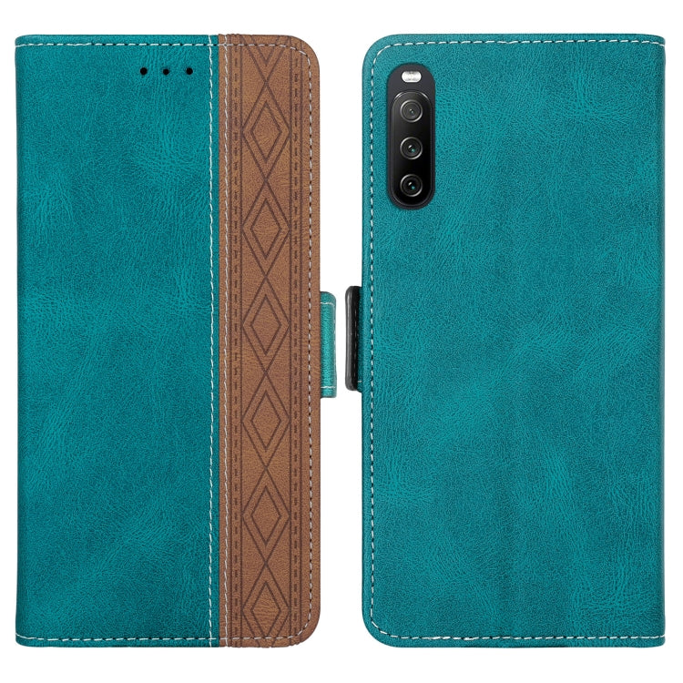 Stitching Side-Magnetic RFID Leather Phone Case, For Google Pixel 6, For Sony Xperia 10 III, For Huawei P smart Z