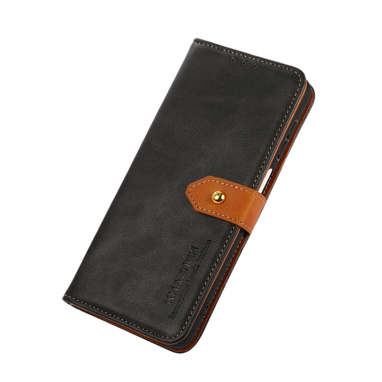 KHAZNEH Dual-color Cowhide Texture Leather Phone Case, For Sony Xperia 1 IV, For vivo Y75 5G Foreign/T1 5G Foreign