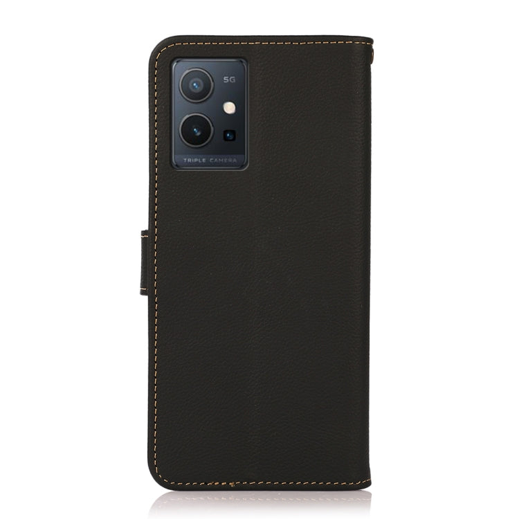 KHAZNEH Custer Genuine Leather RFID Phone Case, For vivo Y75 5G, For Sony Xperia 1 IV