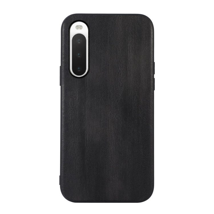 Yellow Cow Texture PU Phone Case, For Sony Xperia 10 IV