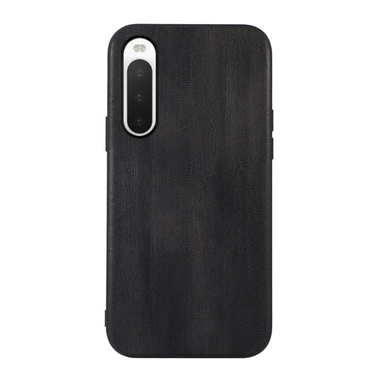 Yellow Cow Texture PU Phone Case, For Sony Xperia 10 IV