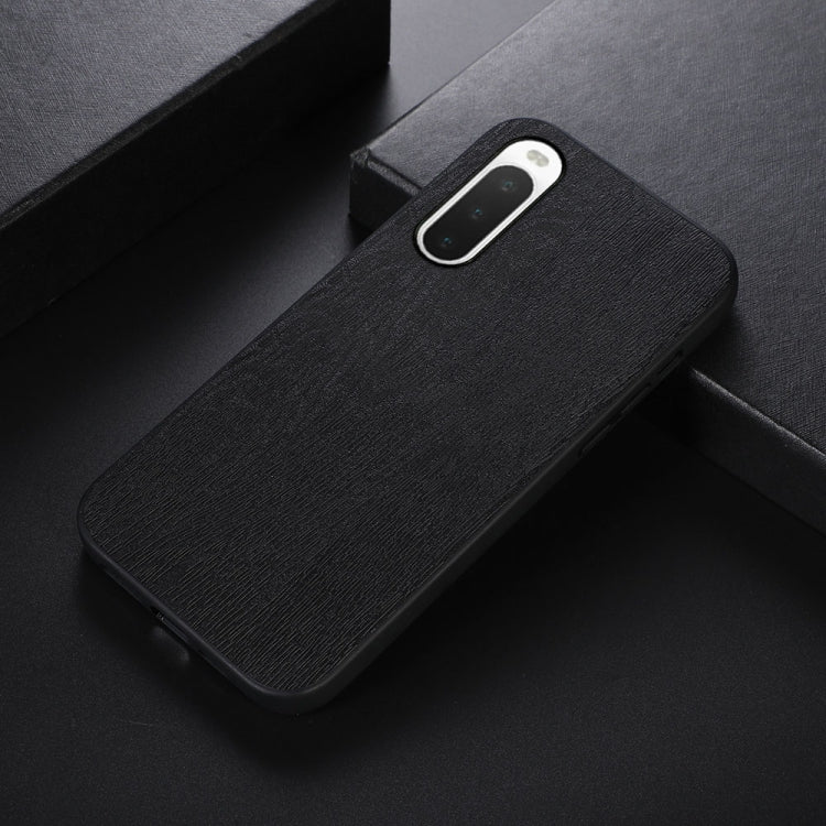 Wood Texture PU Phone Case, For Sony Xperia 10 IV