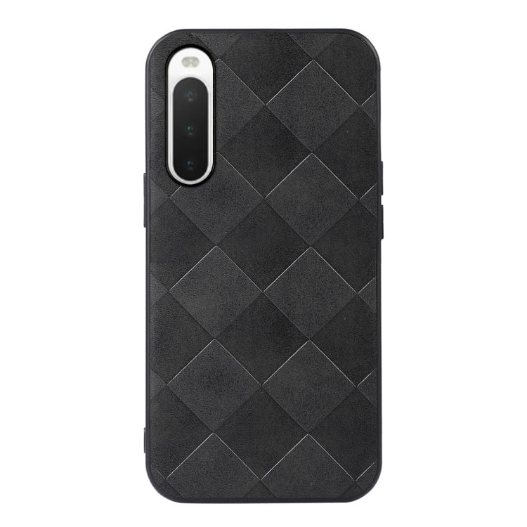 Weave Plaid PU Phone Case, For Sony Xperia 10 IV