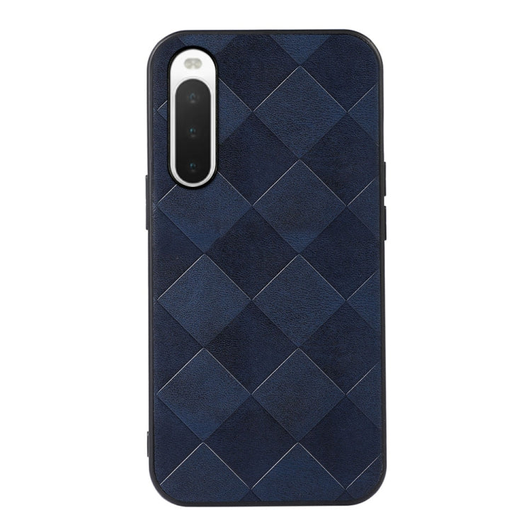 Weave Plaid PU Phone Case, For Sony Xperia 10 IV