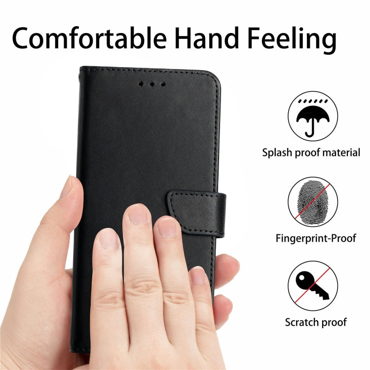 Genuine Leather Fingerprint-proof Flip Phone Case, For LG K22, For LG K42, For LG K52, For LG Velvet 2 Pro