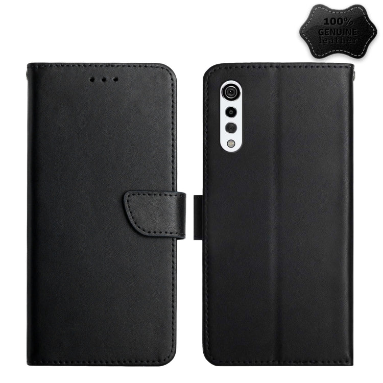 Genuine Leather Fingerprint-proof Flip Phone Case, For LG K22, For LG K42, For LG K52, For LG Velvet 2 Pro