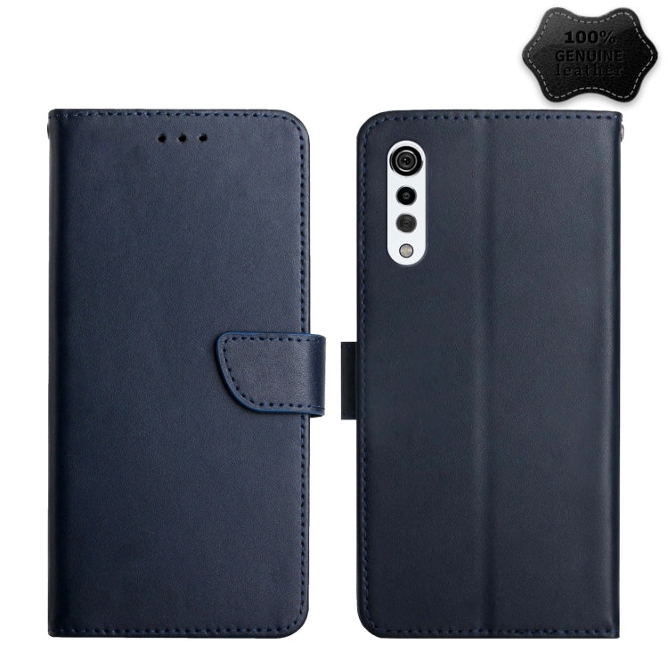 Genuine Leather Fingerprint-proof Flip Phone Case, For LG K22, For LG K42, For LG K52, For LG Velvet 2 Pro