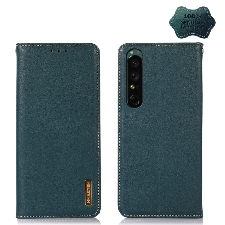 KHAZNEH Nappa Top Layer Cowhide Leather Phone Case, For Sony Xperia 1 IV, For Sony Xperia 10 IV