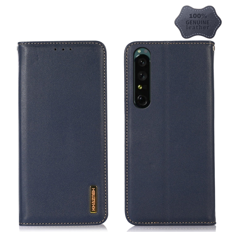 KHAZNEH Nappa Top Layer Cowhide Leather Phone Case, For Sony Xperia 1 IV, For Sony Xperia 10 IV