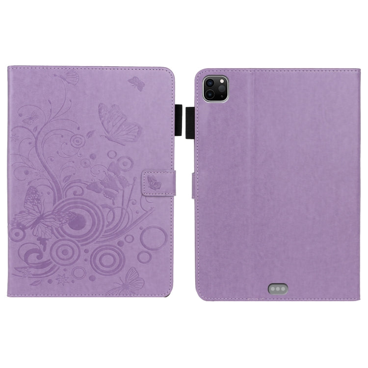 Embossed Butterfly Pattern Smart Leather Tablet Case, For iPad Pro 11 inch 2020 / 2018, For iPad mini 2024 / mini 6