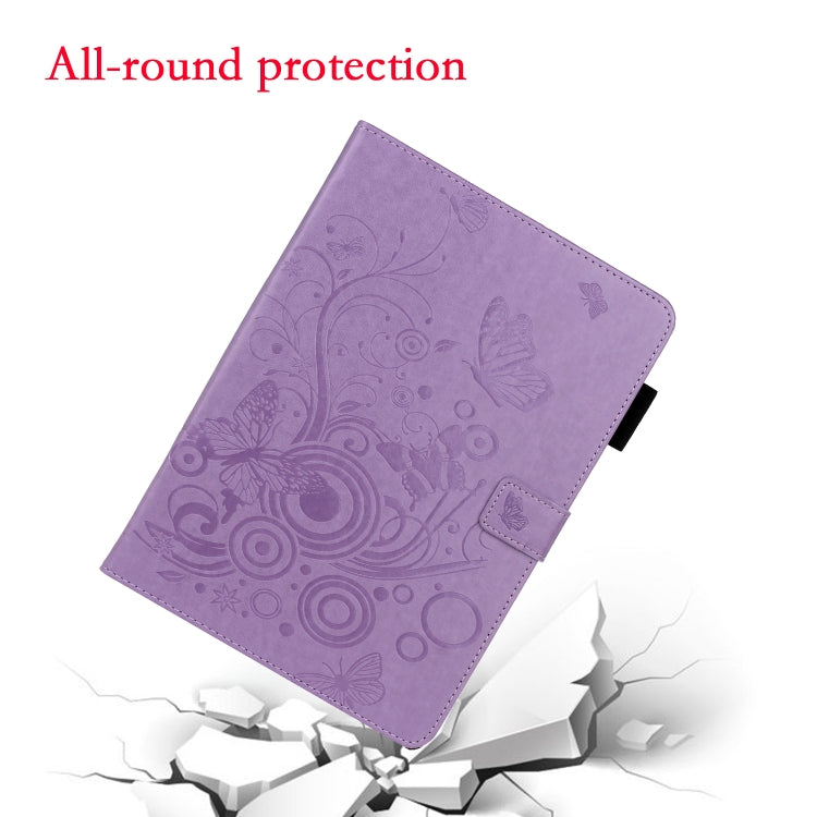 Embossed Butterfly Pattern Smart Leather Tablet Case, For iPad Pro 11 inch 2020 / 2018, For iPad mini 2024 / mini 6