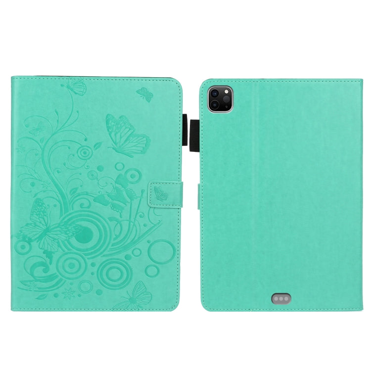 Embossed Butterfly Pattern Smart Leather Tablet Case, For iPad Pro 11 inch 2020 / 2018, For iPad mini 2024 / mini 6