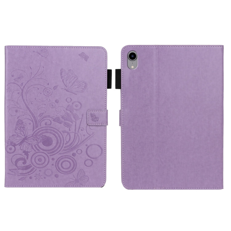 Embossed Butterfly Pattern Smart Leather Tablet Case, For iPad Pro 11 inch 2020 / 2018, For iPad mini 2024 / mini 6