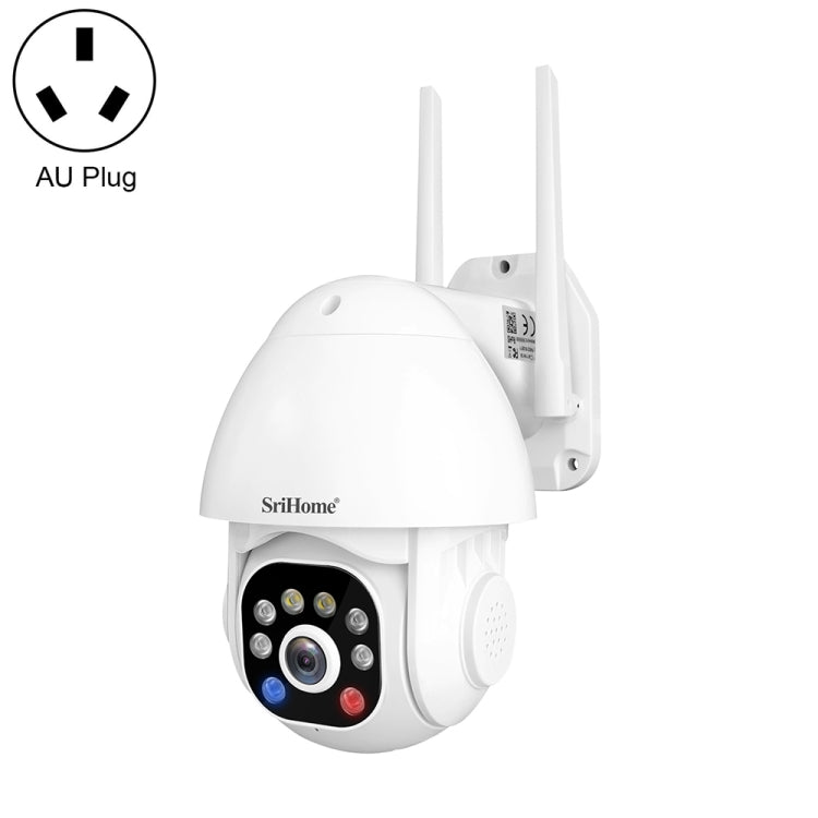 SriHome SH039B 3MP Sound and Light Alarm IP66 Waterproof Dome Camera,, EU Plug, US Plug, UK Plug, AU Plug