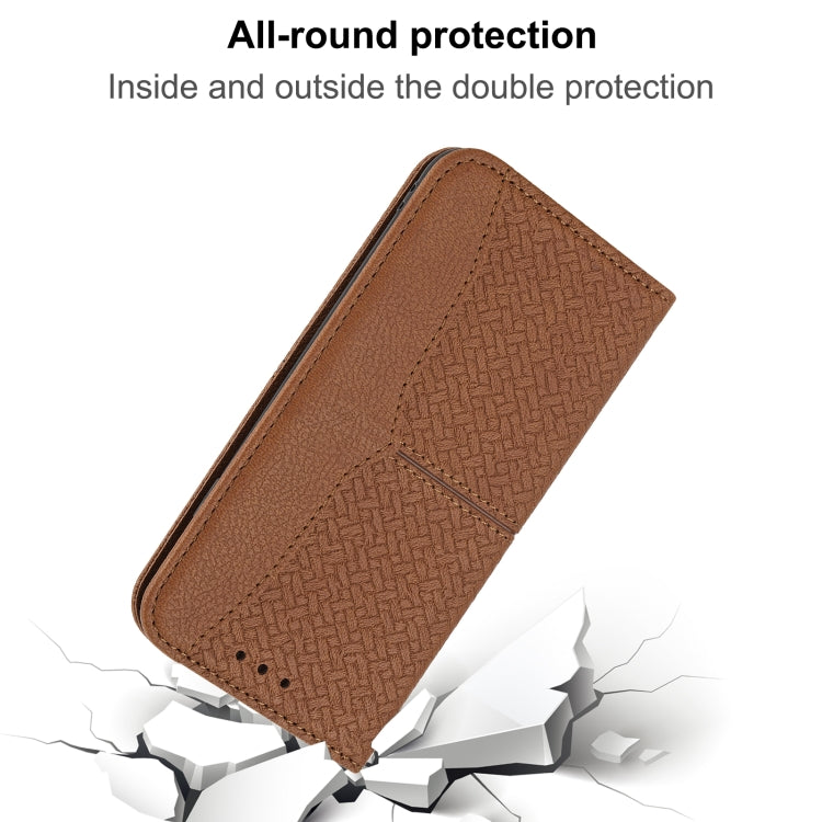 Woven Texture Stitching Magnetic PU Leather Phone Case, For Google Pixel 7, For Nokia G21 / G11, For Google Pixel 7 Pro, For Kyocera Android One S9 / Digno Sanga Edition, For Samsung Galaxy M23 / F23 5G Japanese Version