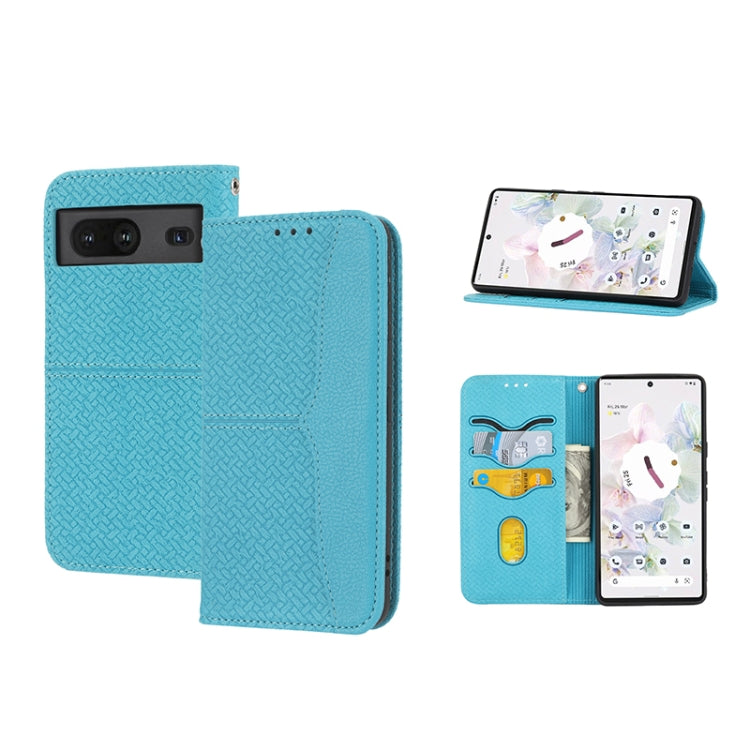 Woven Texture Stitching Magnetic PU Leather Phone Case, For Google Pixel 7, For Nokia G21 / G11, For Google Pixel 7 Pro, For Kyocera Android One S9 / Digno Sanga Edition, For Samsung Galaxy M23 / F23 5G Japanese Version