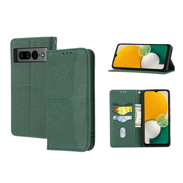 Woven Texture Stitching Magnetic PU Leather Phone Case, For Google Pixel 7, For Nokia G21 / G11, For Google Pixel 7 Pro, For Kyocera Android One S9 / Digno Sanga Edition, For Samsung Galaxy M23 / F23 5G Japanese Version