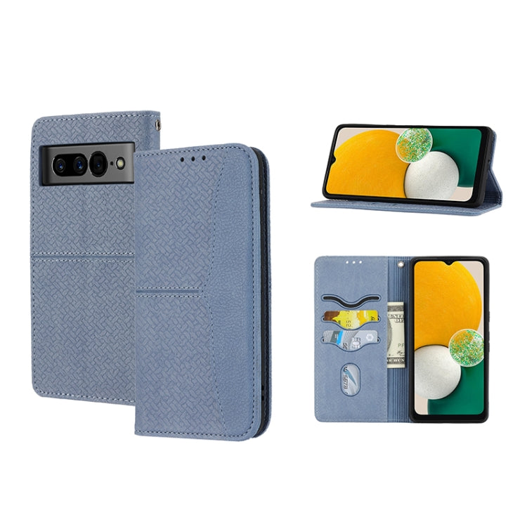 Woven Texture Stitching Magnetic PU Leather Phone Case, For Google Pixel 7, For Nokia G21 / G11, For Google Pixel 7 Pro, For Kyocera Android One S9 / Digno Sanga Edition, For Samsung Galaxy M23 / F23 5G Japanese Version