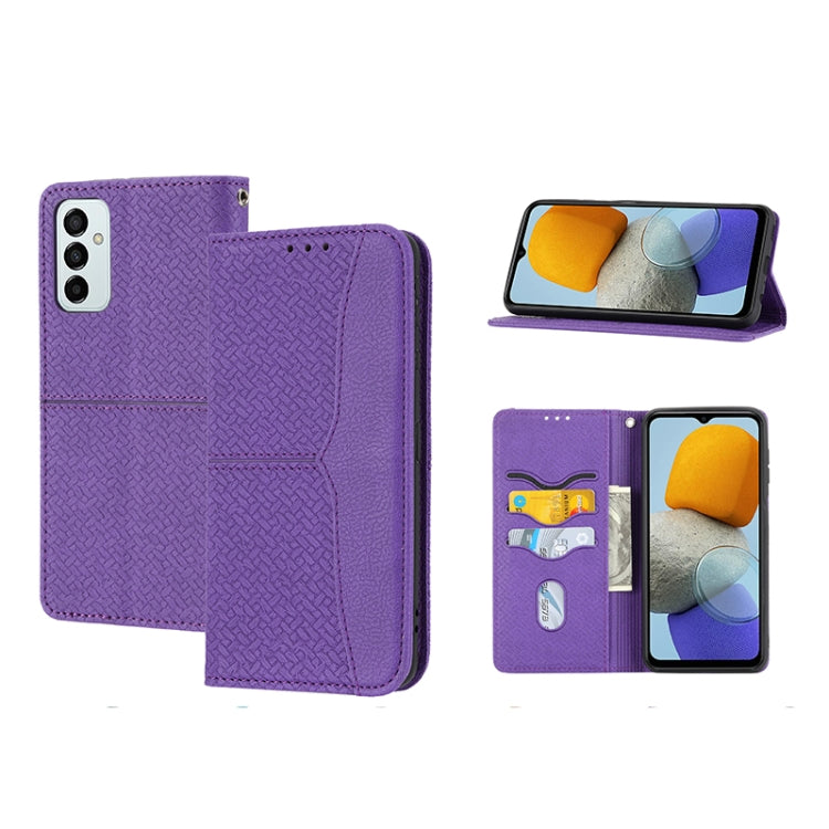 Woven Texture Stitching Magnetic PU Leather Phone Case, For Samsung Galaxy M23 / F23 5G Japanese Version, For OPPO Realme C31 4G Global, For Sony Xperia 10 IV, For Sony Xperia 1 IV