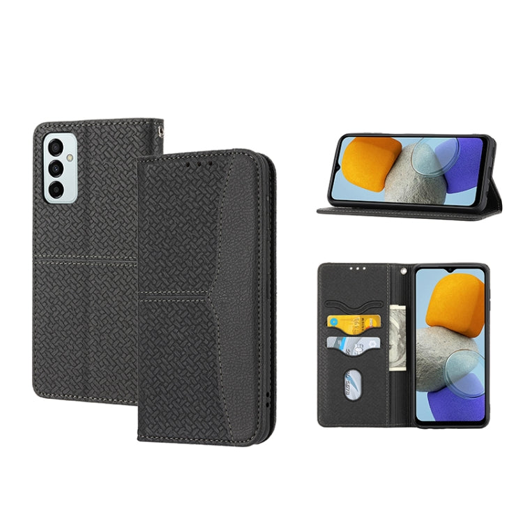 Woven Texture Stitching Magnetic PU Leather Phone Case, For Samsung Galaxy M23 / F23 5G Japanese Version, For OPPO Realme C31 4G Global, For Sony Xperia 10 IV, For Sony Xperia 1 IV