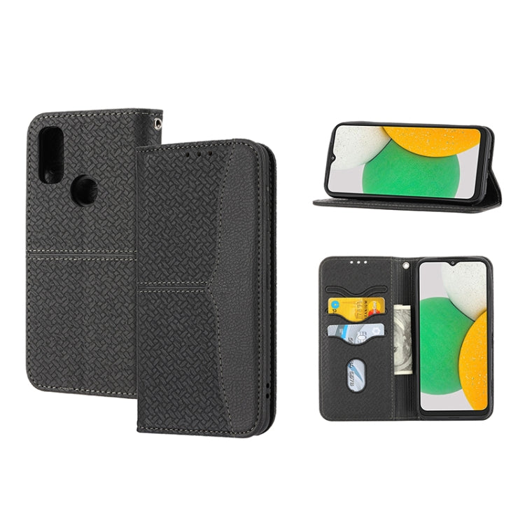 Woven Texture Stitching Magnetic PU Leather Phone Case, For Google Pixel 7, For Nokia G21 / G11, For Google Pixel 7 Pro, For Kyocera Android One S9 / Digno Sanga Edition, For Samsung Galaxy M23 / F23 5G Japanese Version