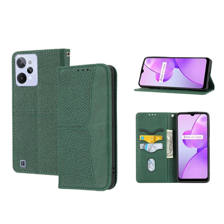 Woven Texture Stitching Magnetic PU Leather Phone Case, For Samsung Galaxy M23 / F23 5G Japanese Version, For OPPO Realme C31 4G Global, For Sony Xperia 10 IV, For Sony Xperia 1 IV