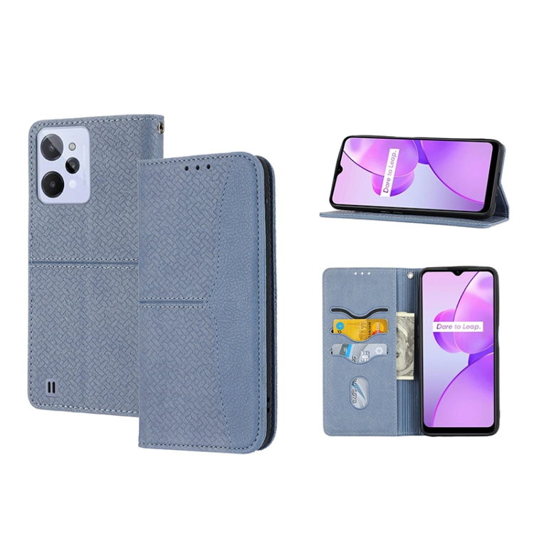 Woven Texture Stitching Magnetic PU Leather Phone Case, For Samsung Galaxy M23 / F23 5G Japanese Version, For OPPO Realme C31 4G Global, For Sony Xperia 10 IV, For Sony Xperia 1 IV