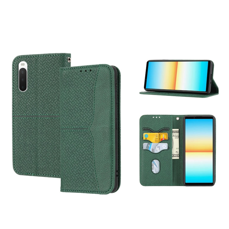 Woven Texture Stitching Magnetic PU Leather Phone Case, For Samsung Galaxy M23 / F23 5G Japanese Version, For OPPO Realme C31 4G Global, For Sony Xperia 10 IV, For Sony Xperia 1 IV