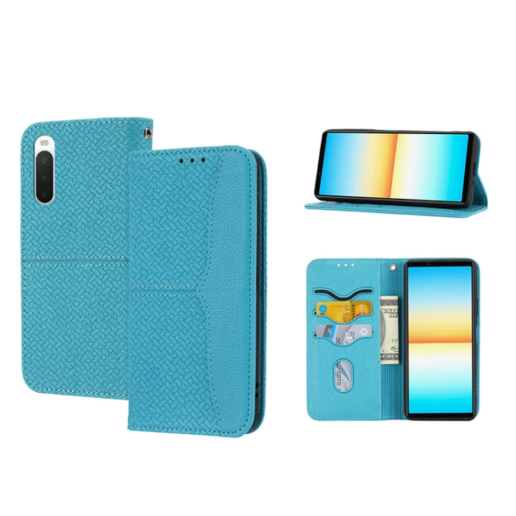 Woven Texture Stitching Magnetic PU Leather Phone Case, For Samsung Galaxy M23 / F23 5G Japanese Version, For OPPO Realme C31 4G Global, For Sony Xperia 10 IV, For Sony Xperia 1 IV