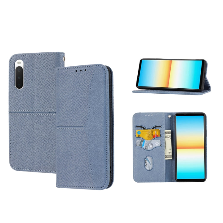 Woven Texture Stitching Magnetic PU Leather Phone Case, For Samsung Galaxy M23 / F23 5G Japanese Version, For OPPO Realme C31 4G Global, For Sony Xperia 10 IV, For Sony Xperia 1 IV