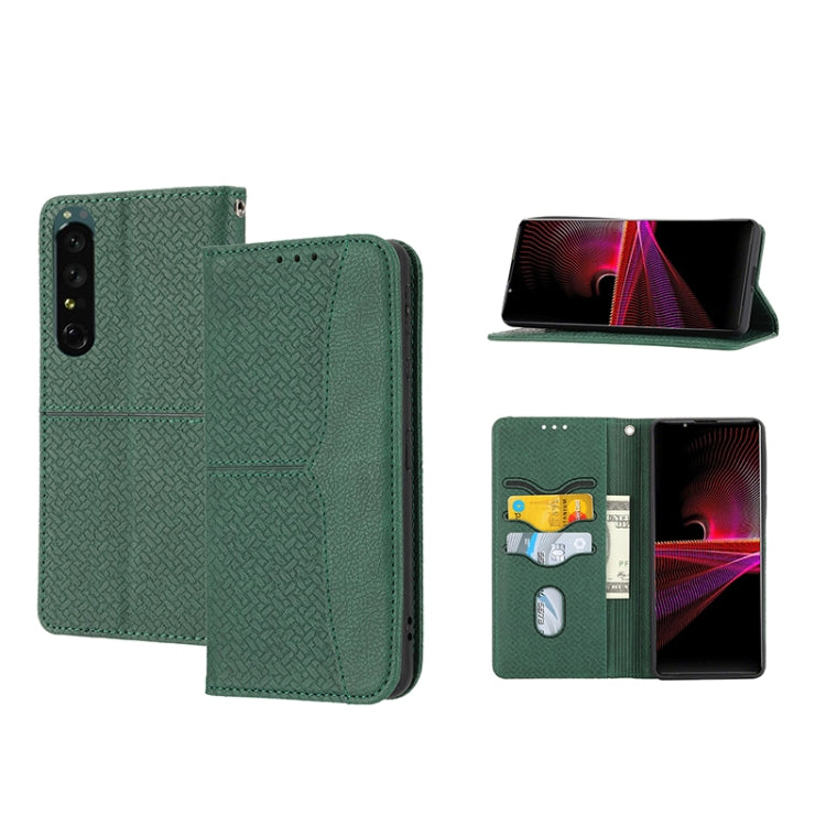 Woven Texture Stitching Magnetic PU Leather Phone Case, For Samsung Galaxy M23 / F23 5G Japanese Version, For OPPO Realme C31 4G Global, For Sony Xperia 10 IV, For Sony Xperia 1 IV