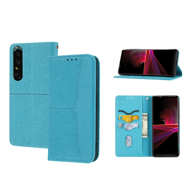 Woven Texture Stitching Magnetic PU Leather Phone Case, For Samsung Galaxy M23 / F23 5G Japanese Version, For OPPO Realme C31 4G Global, For Sony Xperia 10 IV, For Sony Xperia 1 IV