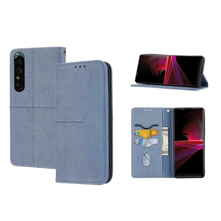 Woven Texture Stitching Magnetic PU Leather Phone Case, For OPPO Realme C31 4G Global, For Sony Xperia 10 IV, For Sony Xperia 1 IV, For Xiaomi Redmi 10A, For Xiaomi Poco M4 Pro