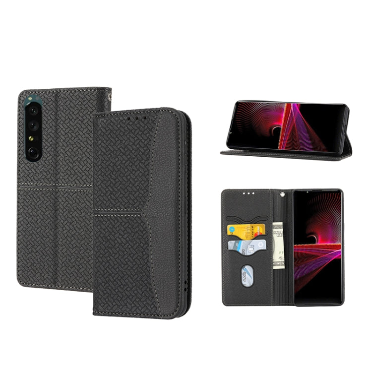 Woven Texture Stitching Magnetic PU Leather Phone Case, For Samsung Galaxy M23 / F23 5G Japanese Version, For OPPO Realme C31 4G Global, For Sony Xperia 10 IV, For Sony Xperia 1 IV