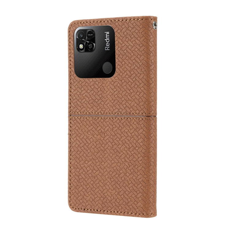 Woven Texture Stitching Magnetic PU Leather Phone Case, For Xiaomi Redmi 10A, For Xiaomi Poco M4 Pro, For Xiaomi Redmi Note 11E, For Xiaomi Redmi 10 5G