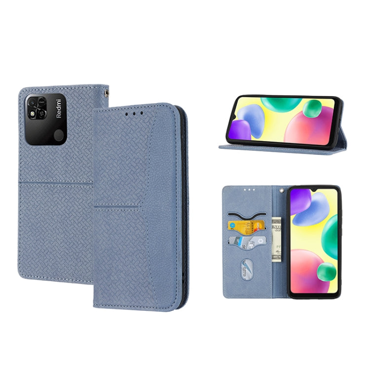 Woven Texture Stitching Magnetic PU Leather Phone Case, For Xiaomi Redmi 10A, For Xiaomi Poco M4 Pro, For Xiaomi Redmi Note 11E, For Xiaomi Redmi 10 5G