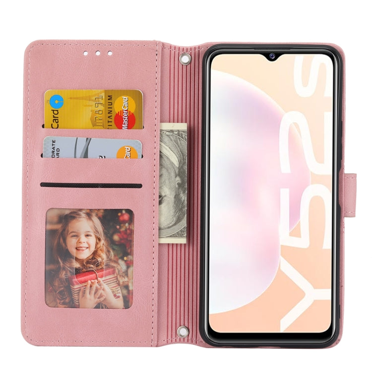 Embossed Striped Magnetic Buckle Horizontal Flip Phone Leather Case, For vivo Y52s, For Motorola Moto G22, For Google Pixel 7, For Xiaomi Poco M4 Pro