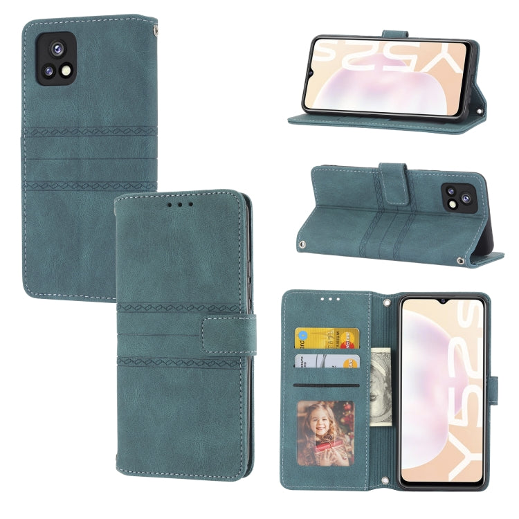 Embossed Striped Magnetic Buckle Horizontal Flip Phone Leather Case, For vivo Y52s, For Motorola Moto G22, For Google Pixel 7, For Xiaomi Poco M4 Pro