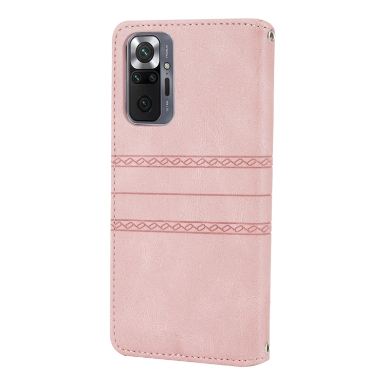 Embossed Striped Magnetic Buckle Horizontal Flip Phone Leather Case, For Xiaomi Redmi 10 5G, For Samsung Galaxy A03s 164.2mm US Version