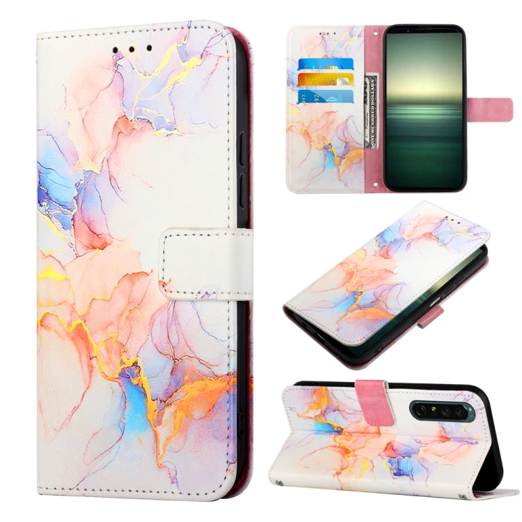 PT003 Marble Pattern Flip Leather Phone Case, For OPPO A57 5G 2022, For OPPO Realme C31 4G, For OPPO Reno7 4G/F21 Pro, For Motorola Moto G 5G 2022, For Sony Xperia 1 IV, For Motorola Moto G52