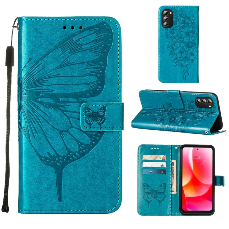 Embossed Butterfly Leather Phone Case, For Alcatel 1L 2021, For Motorola Moto G 5G 2022, For Motorola Moto G52, For OnePlus Nord CE 2 5G