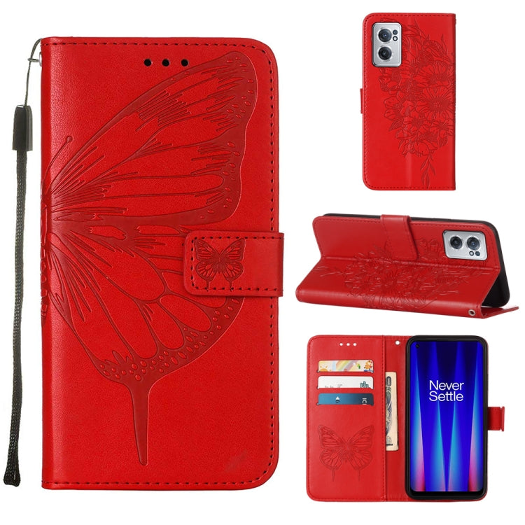 Embossed Butterfly Leather Phone Case, For Alcatel 1L 2021, For Motorola Moto G 5G 2022, For Motorola Moto G52, For OnePlus Nord CE 2 5G