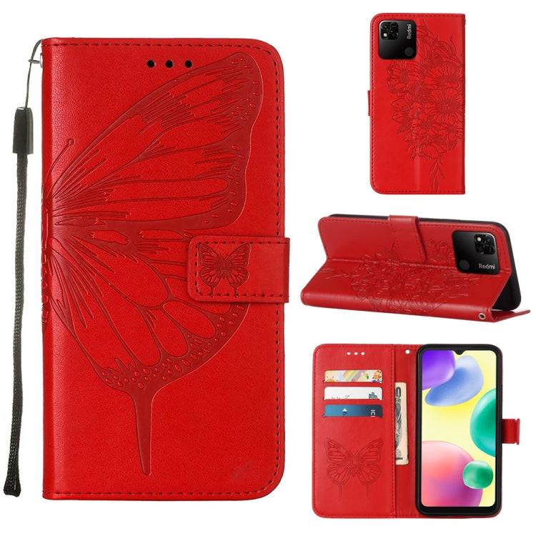 Embossed Butterfly Leather Phone Case, For Sony Xperia 10 IV, For Sony Xperia ACE III, For Xiaomi Redmi 10A, For Samsung Galaxy M33 5G