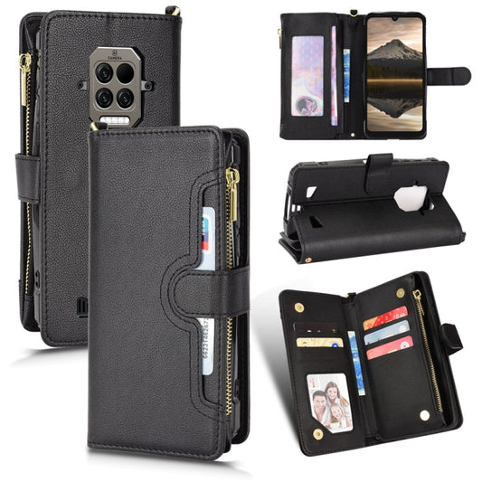 Litchi Texture Zipper Leather Phone Case, For Doogee S86 / S86 Pro, For Doogee S88 Pro / S88 Plus, For Doogee X96 Pro, For Sharp Aquos Zero6 / Aquos Air