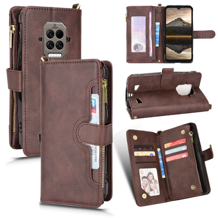 Litchi Texture Zipper Leather Phone Case, For Doogee S86 / S86 Pro, For Doogee S88 Pro / S88 Plus, For Doogee X96 Pro, For Sharp Aquos Zero6 / Aquos Air