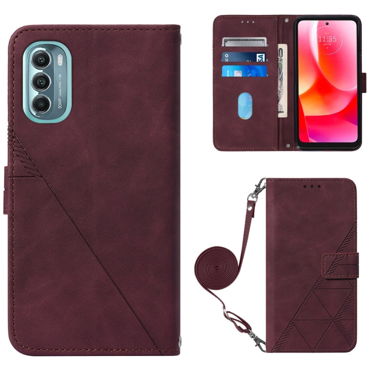 Crossbody 3D Embossed Flip Leather Phone Case, For Itel P37/Vision 2S/P651L, For Nokia G21/G11, For Motorola Moto G 5G 2022, For OnePlus Nord CE 2 5G, For Motorola Moto G Stylus 4G 2022