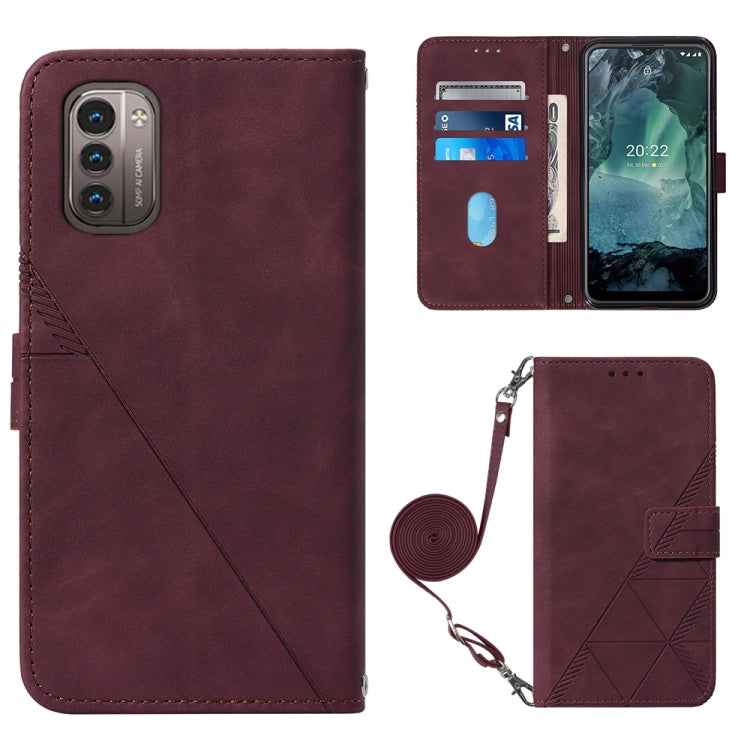 Crossbody 3D Embossed Flip Leather Phone Case, For Itel P37/Vision 2S/P651L, For Nokia G21/G11, For Motorola Moto G 5G 2022, For OnePlus Nord CE 2 5G, For Motorola Moto G Stylus 4G 2022