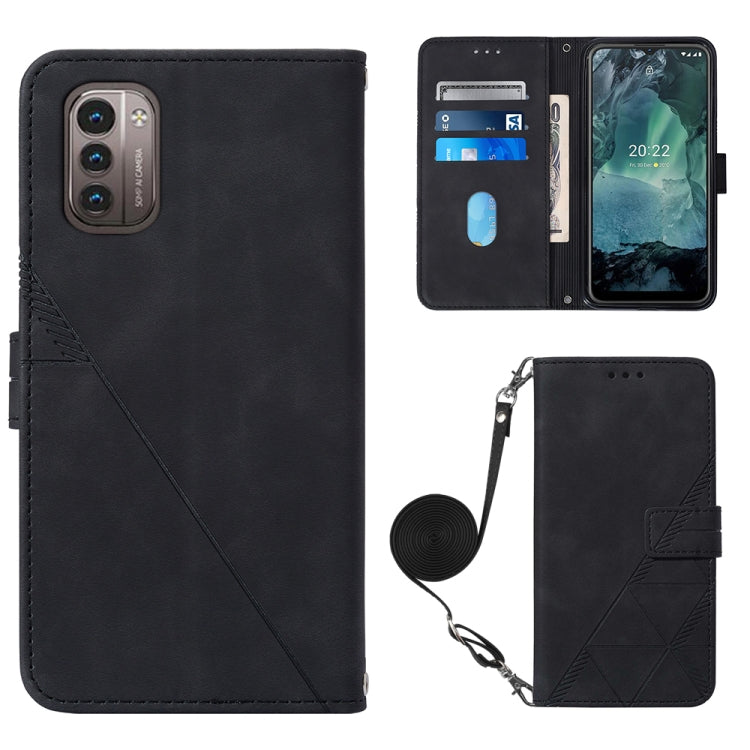 Crossbody 3D Embossed Flip Leather Phone Case, For Itel P37/Vision 2S/P651L, For Nokia G21/G11, For Motorola Moto G 5G 2022, For OnePlus Nord CE 2 5G, For Motorola Moto G Stylus 4G 2022