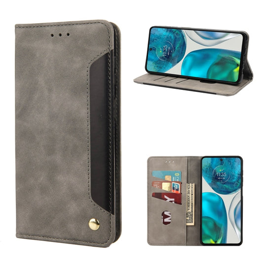 Skin Feel Splicing Leather Phone Case, For Motorola Moto G52, For Sony Xperia 10 IV