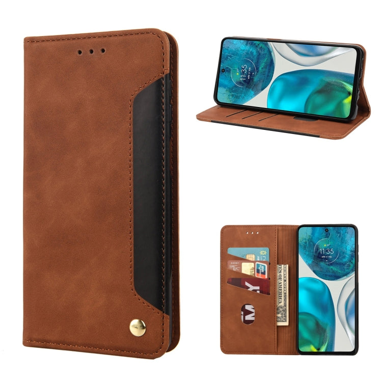 Skin Feel Splicing Leather Phone Case, For Motorola Moto G52, For Sony Xperia 10 IV